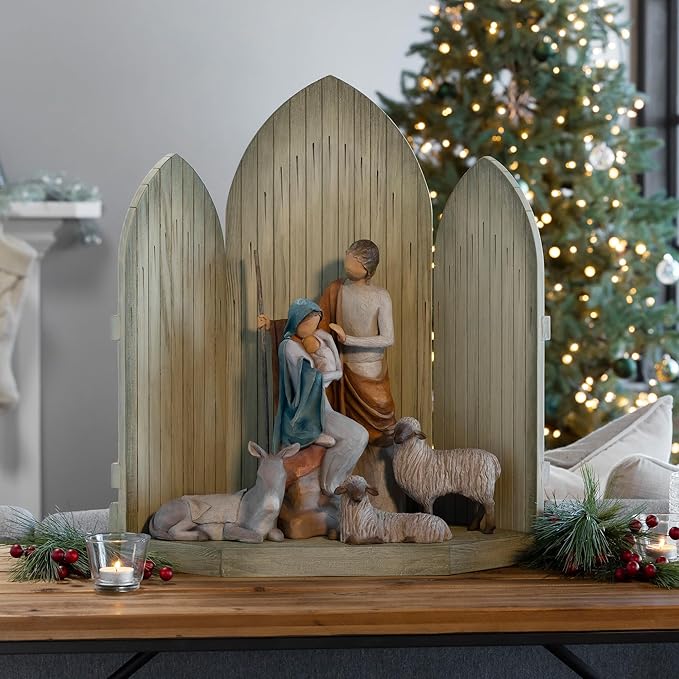 The Christmas Story Nativity – Holy Family Keepsake detail view for meaningful Christmas keepsake display